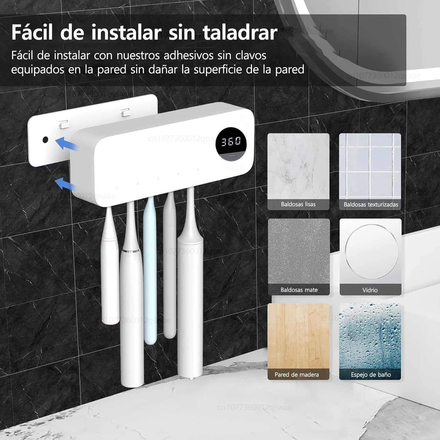 Esterilizador UV para cepillos de dientes – higiene y orden 