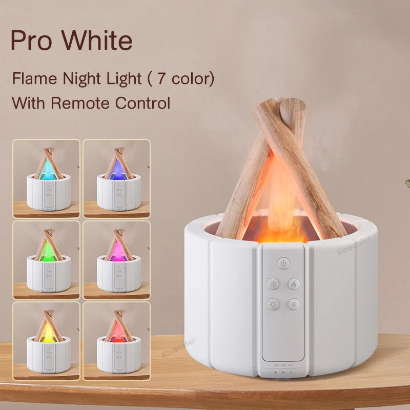 Humidificador de llama aromática