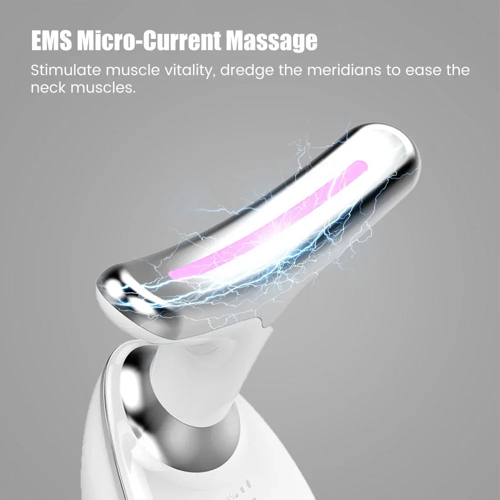 Masajeador facial y de cuello LED