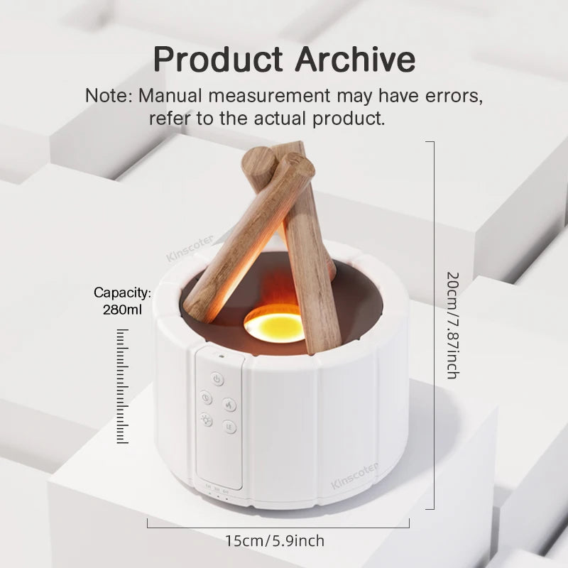 Humidificador de llama aromática