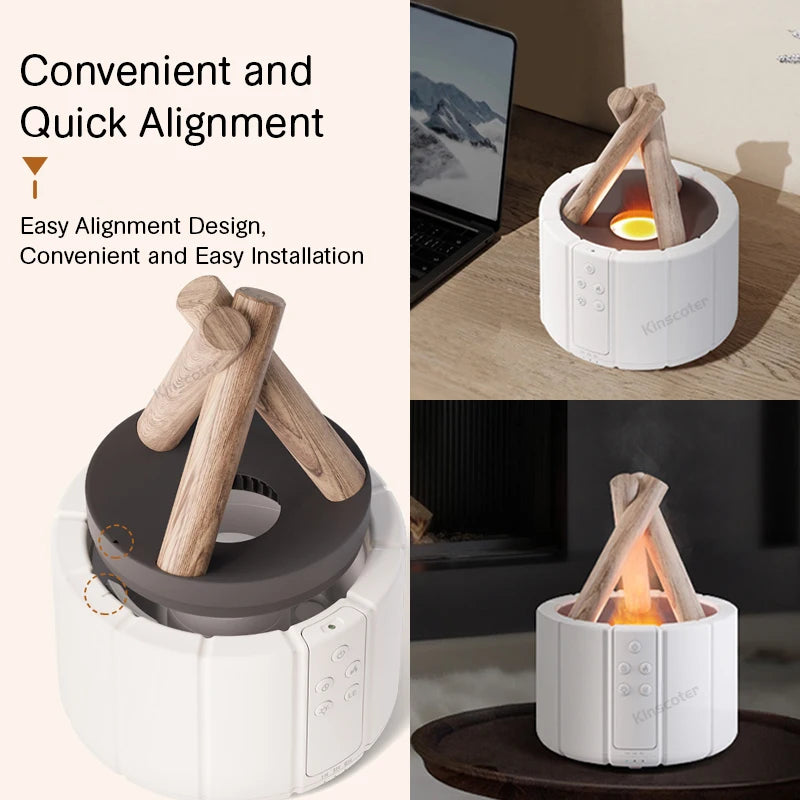 Humidificador de llama aromática