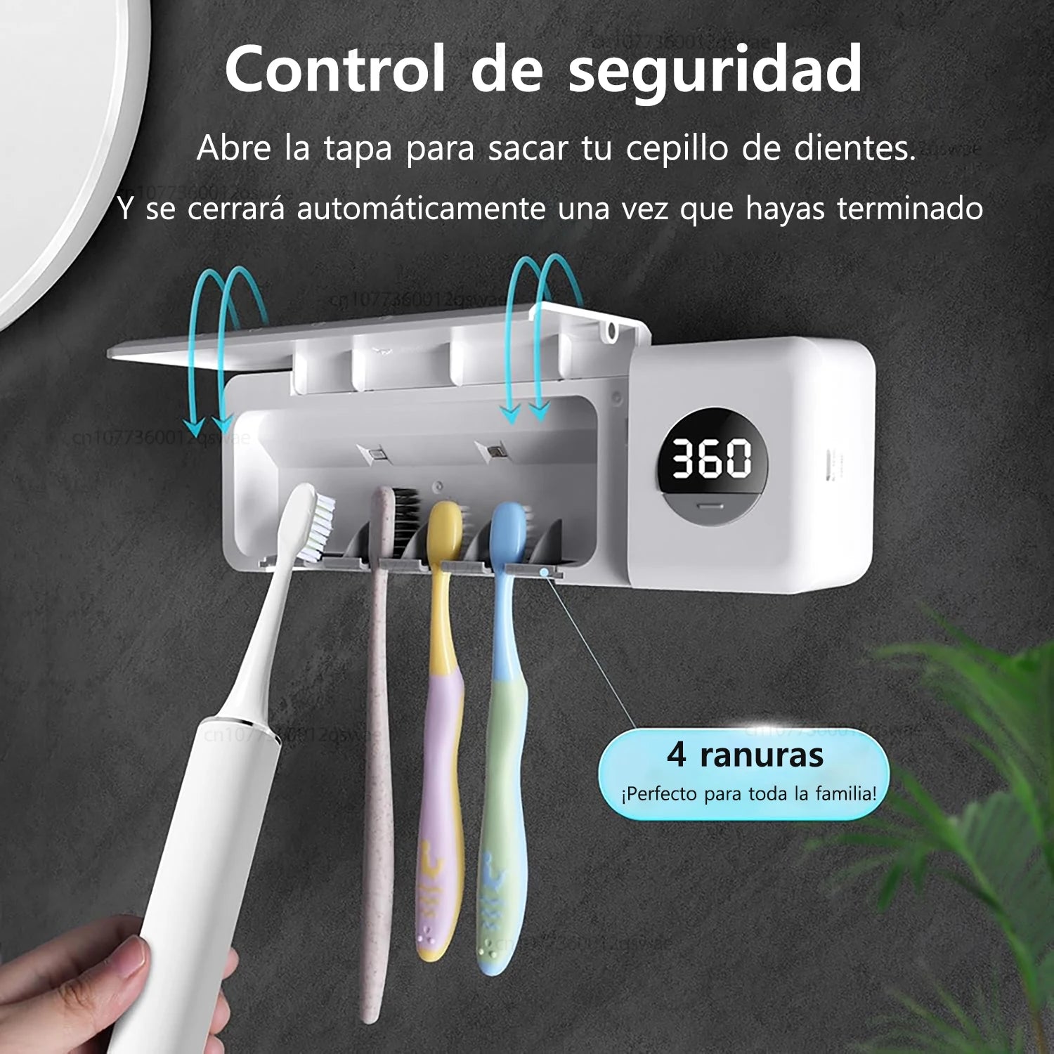 Esterilizador UV para cepillos de dientes – higiene y orden 